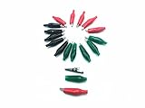 54PCS ワニワニクリップトライカラーテストバッテリークランプ用電気コネクタ