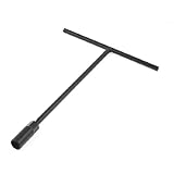 uxcell　T型ソケットレンチ　 T型 レンチ　レンチ　Tタイプハンドル　ブラック　12mm六角ハードウェア　ハードウェア部品　ブラック