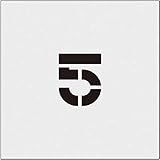 IM ステンシル 5 文字サイズ50×40mm AST29