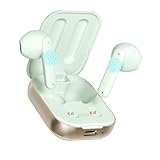 イヤホン bluetooth 完全ワイヤレスイヤホン ブルートゥース タッチディスプレイ付き 残量表示 カルナ型 TWS 最先端Bluetooth5.4 ANC ノイズキャンセリング 片耳/両耳 6時間連続再生 自動ペアリング 完全ぶるーとぅーす Hi-Fi音質 タッチコントロール Type-C充電 iPhone/Android適用 通勤/通学/スポーツ/音楽(ホワイト)