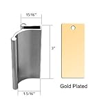 Bright Gold Tub Enclosure and Sliding Shower Door Pull Handle by GordonGlass