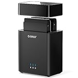 ORICO HDD ケース 2台 外付けハードディスクケース 3.5インチ USB3.0接続 磁気吸着デザイン 18TB*2台対応 SATA3.0 2ベイ ドライブケース アダプター付 ABSプラスチック素材 工具不要 自動休眠機能 DS200U3（HDD含めず）