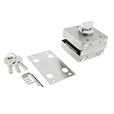 P Prettyia ドアロック　ガラス　防犯補助錠 安全　回転ボルト 安全ロック ドアロック 防犯