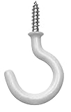 OOK 50684 7/8-Inch 30 Pieces White Vinyl Mug Hooks Tidy Tins 30 pcs [並行輸入品]