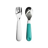 (オクソー) OXO Tot フォーク＆スプーンセット アクア FDOX6104200