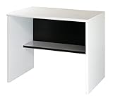 棚付デスク TD-90 ホワイト 幅90 奥行60 高さ73 シンプル 事務机 パソコンデスク 学習机 オフィスデスク 棚 収納 木製 書斎 オフィス 机 子供 パソコン ホワイト 白 学習デスク L1