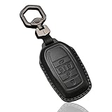 Fesanla トヨタ専用 キーケース メンズ 本革 軽量 シエンタ キーケース ヴェルファイア 40系 アクセサリー ノア 90系 アルファード40系 5ボタン キーケース スマートキー対応 車用 (ブラック)