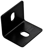 NATIONAL MFG/SPECTRUM BRANDS HHI N351-496 Black Powder Coated Steel Corner Brace, 2.4" x 1/8" [並行輸入品