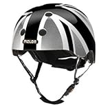 Melon Helmets(メロンヘルメット) 幼児・子供用軽量ヘルメット M-Lサイズ 52-58cm [マグネット式バックル、ダイヤル式サイズアジャスター] ユニオンジャックブラック EBMH10