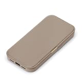 Premium Style iPhon17 用 ガラスフリップケース [ベージュ] PG-25AGF02BE