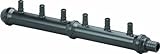 Viega 65206 PureFlow Zero Lead Poly Alloy PEX Crimp Manifold with 1-Inch by 1/2-Inch to 6 Crimp x Cr