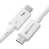 [Intel認証] Cable Matters 80Gbps Thunderbolt 5 ケーブル - 1m、[最大120Gbps帯域幅ブースト・240W充電・8K / 4K 540Hz]、サンダーボルト5ケーブル、Thunderbolt 4/USB4/USB-C対応、ホワイト