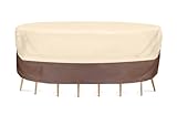 PyleSports PVCTBLCH44 Armor Shield Patio Table & Chair Set Cover Fits Rectangular-Oval Table & 6 Sta