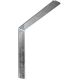 Ekena Millwork BKTM02X14X14HACRS 2-Inch W x 14-Inch D x 14-Inch H Hamilton Bracket, Steel [並行輸入品]