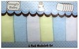 Snugly Baby 6 Pack Baby Washcloth Set BLUE by Snugly [並行輸入品]