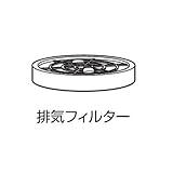 日動 【部品】 業務用掃除機　爆吸クリーナー専用　排気フィルター(取寄品） 55762