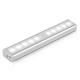 Motion Sensor Light, Yokkao 10 Super-bright LED Rechargeable Wireless PIR Motion-activate Lamp Light