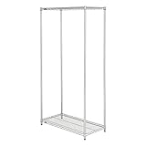 ドウシシャ メタルラック本体 クロームメッキ 幅61×奥行46×高さ215.6cm (耐荷重250kg) 2段 +延長2本(+31cm) SR60450000180BBNW-2