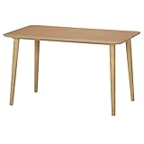 不二貿易 食卓5人掛け用 テーブル ルレーヴェ 120×75cm ナチュラル 10609