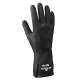 SHOWA 723 Neoprene Glove, Flock-Lined, Chemical Resistant, 24 mils Thick, 13 Length, Large (Pack of 