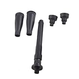uxcell 水族館庭池噴水ヘッドセット　ファウンテンヘッドセット　3シェイプ　プラスティック製　ブラック
