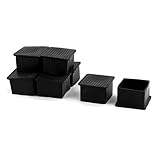 uxcell 足キャップ 椅子キャップ 床脚カバー 家 テーブル 家具脚 カバー ゴム 四角形 滑り止め ブラック 45 x 45mm 8個入り