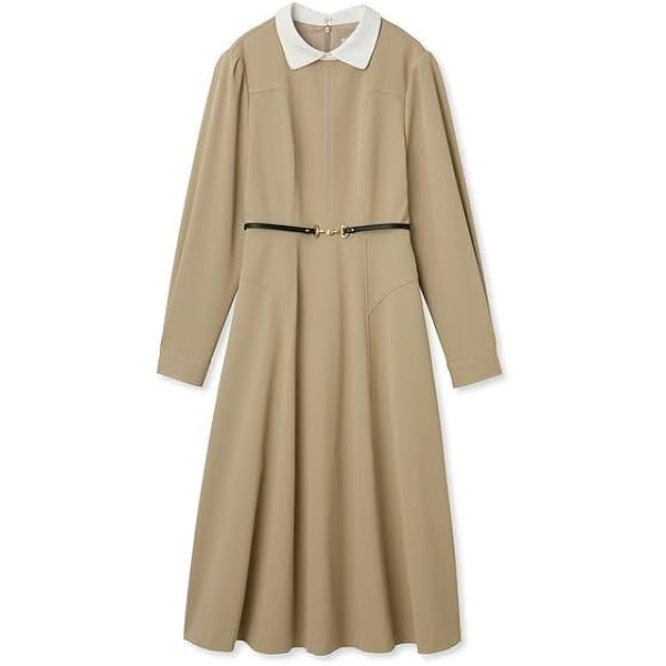 CELFORDセルフォード　ランダムタックフィット＆フレアワンピース Amazon.co.jp: [セルフォード] ランダムタックフィット&フレア