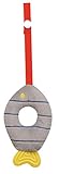 Stephan Baby Soft Plush Fishy Teether Toy with Stroller Clip, Grey and Blue by Stephan Baby