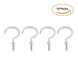 天井フックフック2インチのビニールコーティングねじ 10 Packs SZ070090011767RK-U10