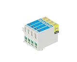 【Ecolink】EPSON エプソン IC6CL50対応 ICC50 シアン 単品4個セット IC50系 互換インクカートリッジ