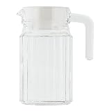 ベストコ ガラス ピッチャー 0.5L ホワイト ND-2355 クアドロピッチャー