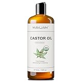 MAYJAM ひまし油 冷圧 473ML USDA 認定 ヒマシ油 ベースオイル ボディオイル ヘキサンフリー 保湿 天然100% オーガニック 無香料 大容量