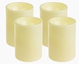Home Impressions 3 x 4インチFlamelessプラスチックピラーLED Candle Light withタイマー、電池式、アイボリー 3 x 4 HWT13001M-S4