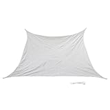 Fenteer ３色　シェードセイル　防水　UVブロック　カーブ　耐久性 - ホワイト3.6x3.6m