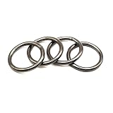 マルカン 黒ニッケル 内径10mm 10個入り Cリング 鉄リング キーホルダーやアクセサリーの接続金具 レザークラフト
