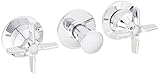 Kohler K-T7751-3-CP Triton Three-Handle Wall-Mount Valve Trim, Polished Chrome [並行輸入品]