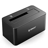 ORICO HDDスタンド USB3.0接続 SATA3.0 ハードディスクケース HDDケース 2.5型/3.5型 HDD/SSDサポート UASP対応 8TBまで大容量 外付けドライブケース 6619US3 ブラック