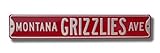 Montana Grizzlies Ave Street Sign