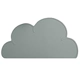 GudeHome シリコン 雲形 ランチョンマット インファント 小型 ディナー ポータブル テーブルマット ベビー 防水性 食事用マット