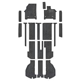 Hotfield トヨタ 互換品 新型 アルファード ヴェルファイア 40系 2026年6月～にも対応 フロアマット＋ステップマット＋トランクマット ラゲッジマット/Gグレード(8人乗) WAVEグレー 日本製