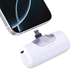 iWALK モバイルバッテリー USB-C Type-C 直挿し 5500mAh 最大22.5W 急速充電 ケーブル不要 LED残量表示 小型 軽量 iPhone 17/16/15・Android対応 LinkPod 5ホワイト