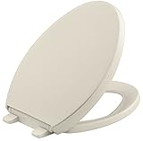 KOHLER K-4008-47 Reveal Quiet-Close with Grip-Tight Bumpers Elongated Toilet Seat, Almond [並行輸入品]