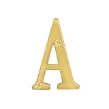 Salsbury Industries 1240 C-hソリッド真鍮Letter – H、3インチ、クローム仕上げ 3 Inch 1240B-A 1