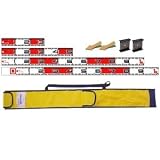 ハイビスカス 66ロッドセット品 Bセット 両面20cm間隔赤白 表縦・裏横数字 測量 土木 建築