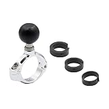 [REC-MOUNT25] ベース マウント部 (Cパーツ) C22 パイプ クランプ ベース 1.25inch(31.8mm)/1-1/8inch1(28.6mm)/1inch(25.4mm)/22.2mm 対応 シルバー 【RM25-C22】ボールサイズ 1インチ(25.0mm-25.4mm)