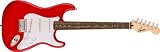 Squier by Fender スクワイヤー エレキギター Squier Sonic™ Stratocaster® HT, Laurel Fingerboard, White Pickguard, Torino Red ソフトケース付き