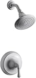 KOHLER K-T10276-4A-G Forte Rite-Temp Pressure-Balancing Shower Faucet Trim, Brushed Chrome [並行輸入品]