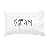 Oh, Susannah Dream Grey Yellow Toddler Size Pillowcase (1 Pillow Cover 14 x 20.5 Inches) by Oh, Susa