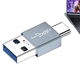 アダプタ L型 90度 直角 方向変換アダプター オス×メス、USB C から USB アダプター USB 90 度アダプター ロープロファイルL字型変換アダプタ 小型 軽量 USB C - USB アダプター | USB Aへのオスアダプター タイプC | USB A - USB C アダプター