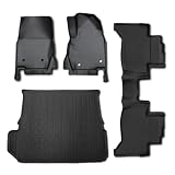 YOURS(ユアーズ): ランドクルーザー250 専用 3Dマットセット【SET4】 ペダルマット 運転席 助手席 ラゲッジマット セカンド 立体 ランクル 足元 トレー プラスチック 砂 防汚 水 掃除 トヨタ TOYOTA [2] S